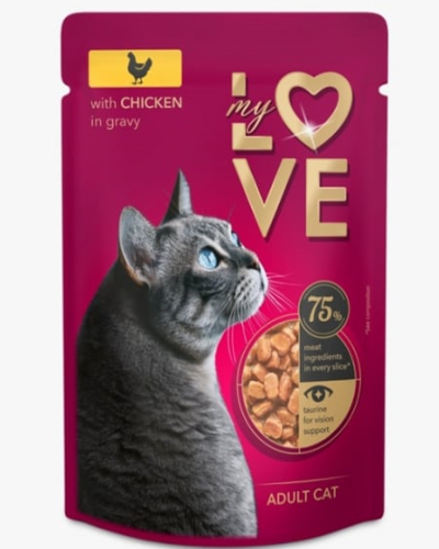 Plic Pisici My Love Pui In Sos Adult Cat 85gr