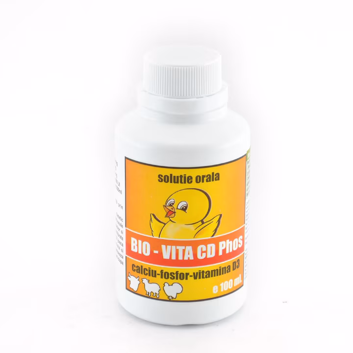 Bio Vita Cd Phos Calciu Fosfor Vitamina Pasari D3 100ml