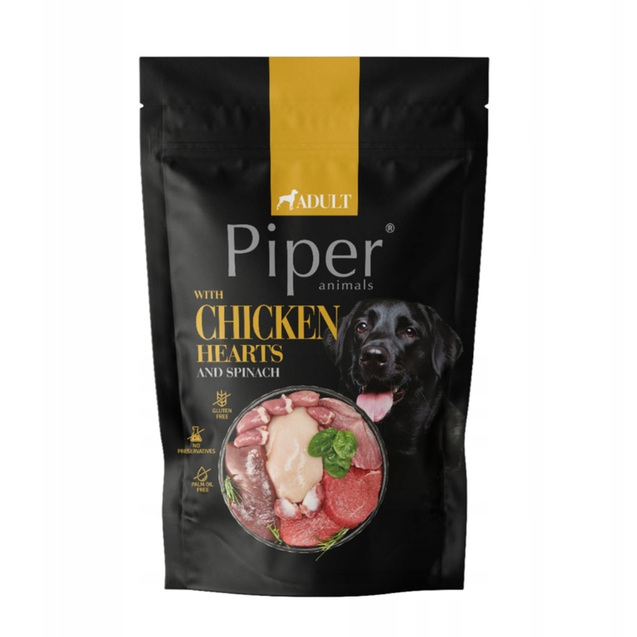 Plic Caine Piper Inimi De Pui Si Spanac 500gr