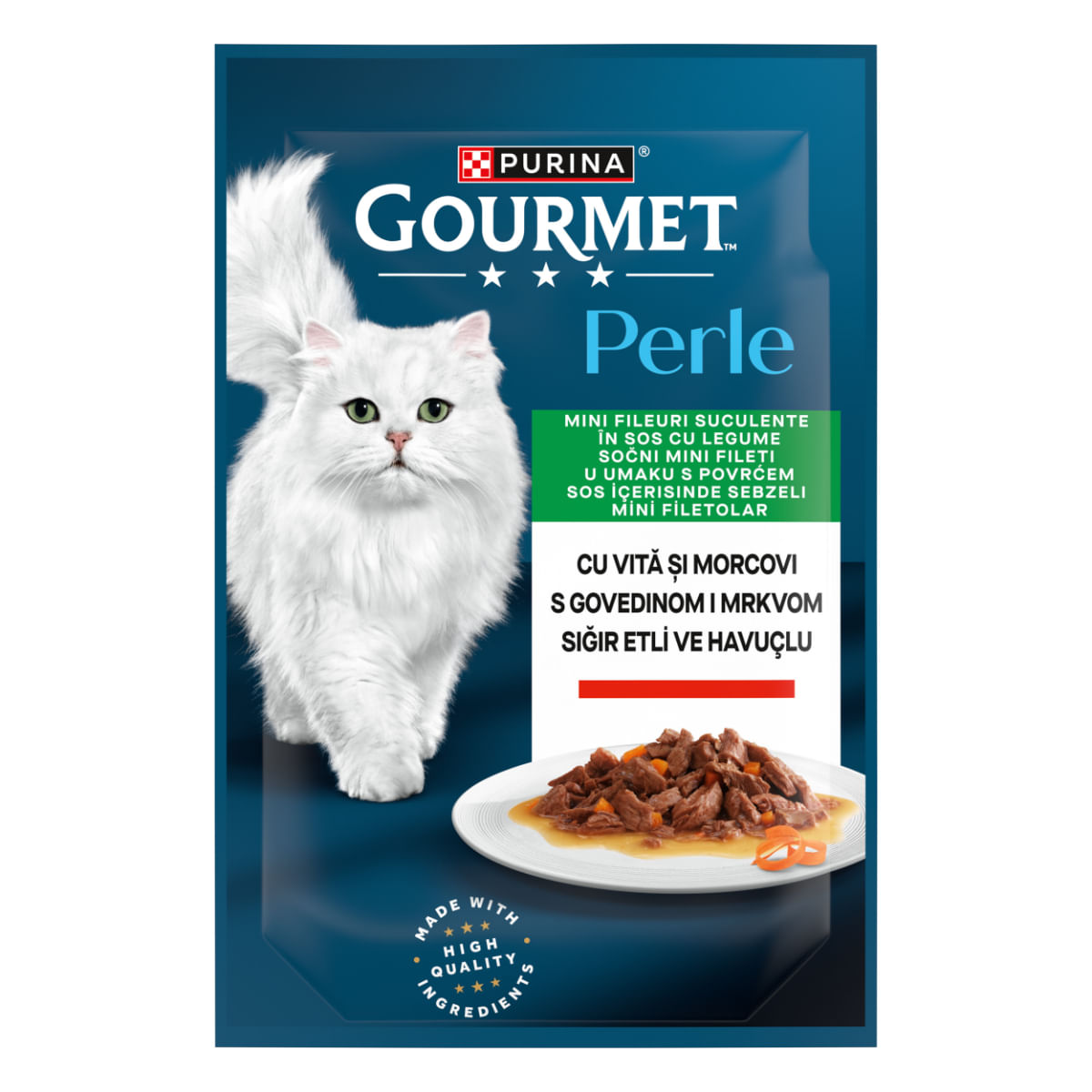 Plic Gourmet Perle Vita Si Morcovi 85gr