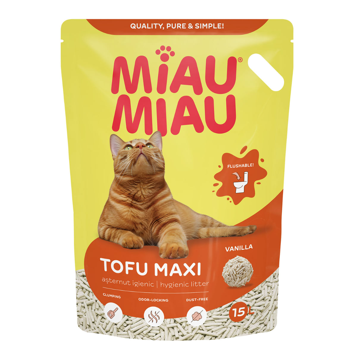 Asternut Tofu Miau Miau Maxi 15l