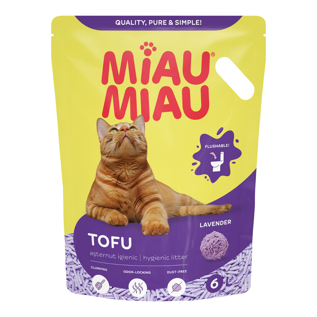 Asternut Tofu Miau Miau Lavanda 6l