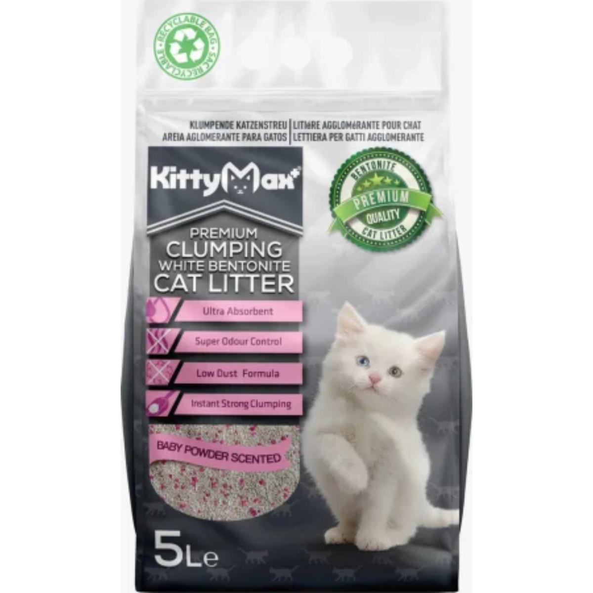Asternut Igienic Kittymax Babypowder 5l