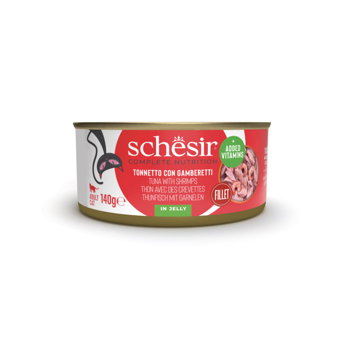 Conserva Pisica Schesir Ton Creveti 140gr