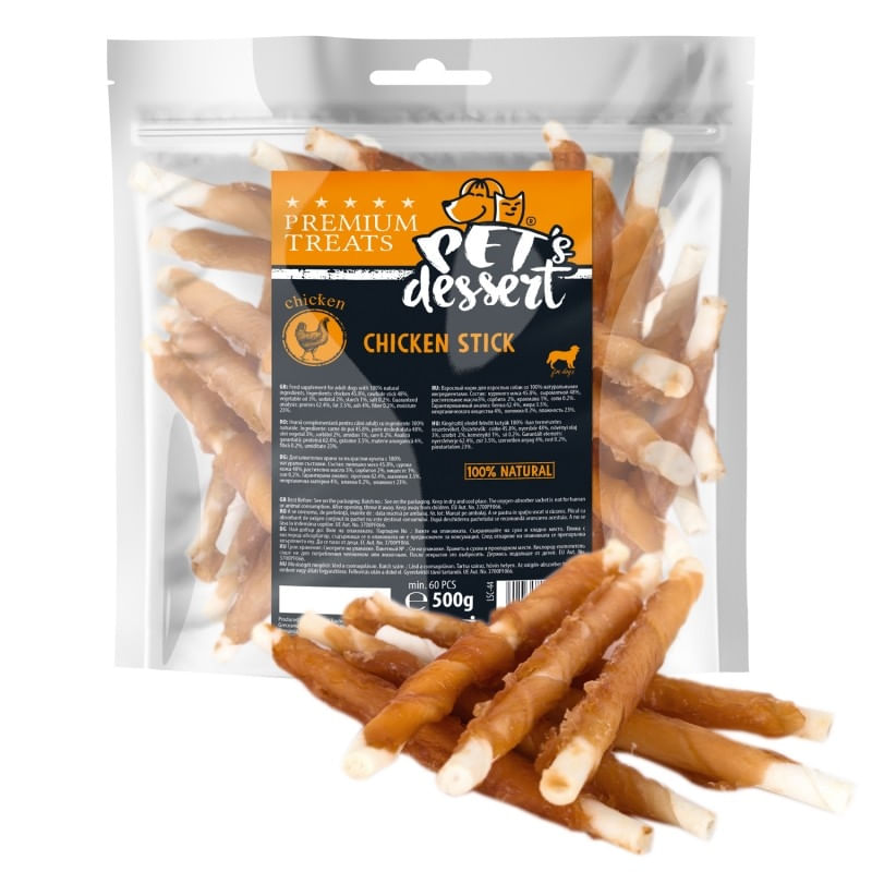 Recompensa Caine Pet's Dessert Stick Pui 80gr