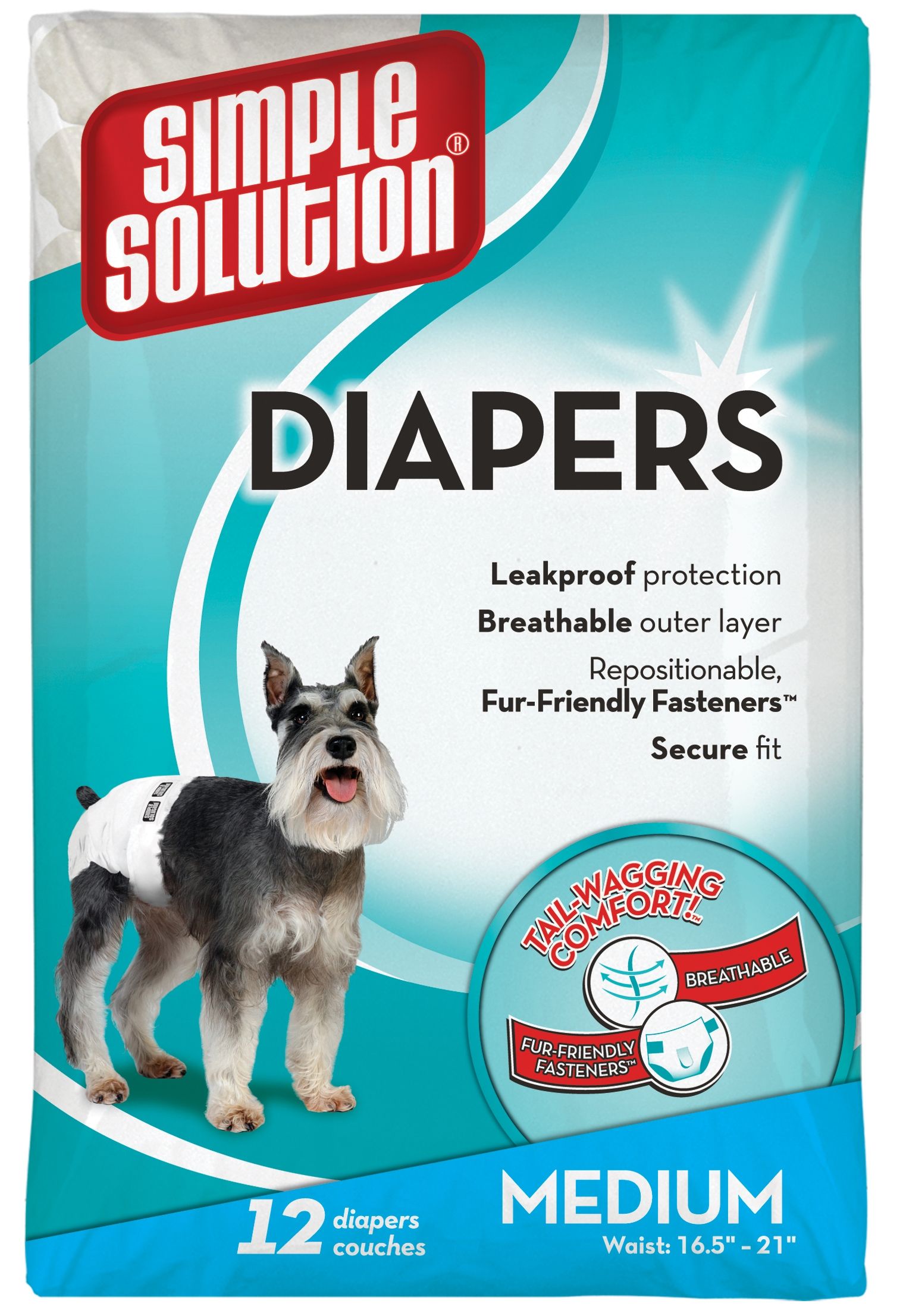 Pampers Caine Adult Mascul Medium Simple Solution - 1 buc