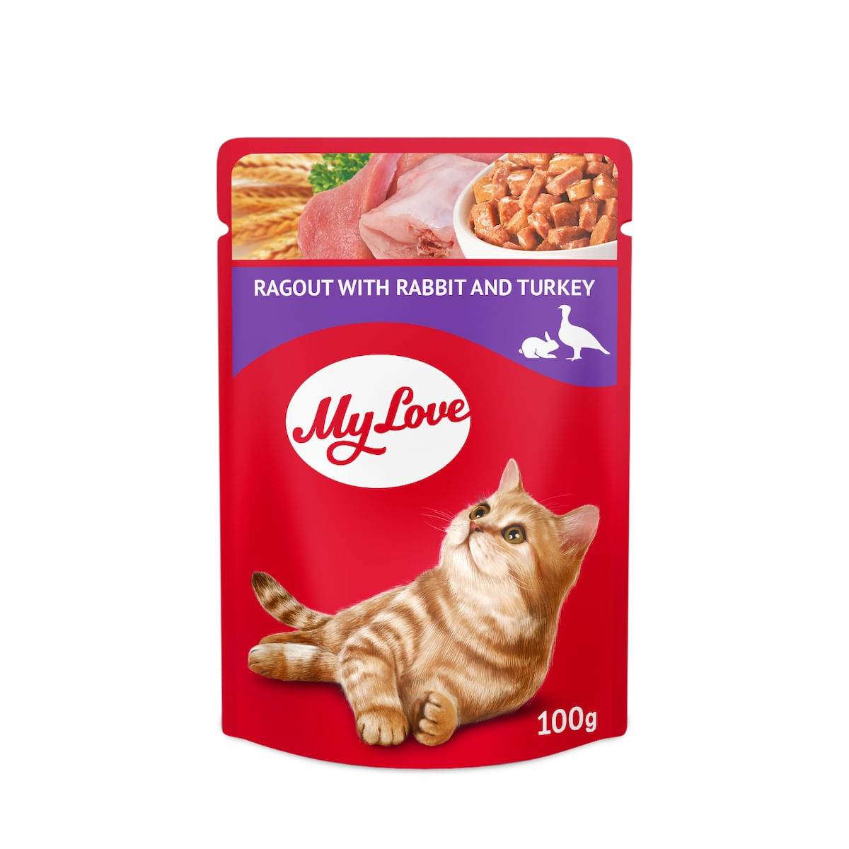 Plic Pisici My Love Iepure Si Curca In Sos Adult Cat 85gr